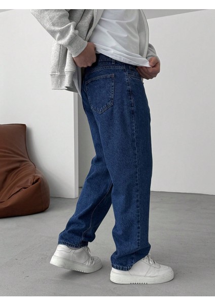 Casual Erkek Baggy Denim Kot Pantolon