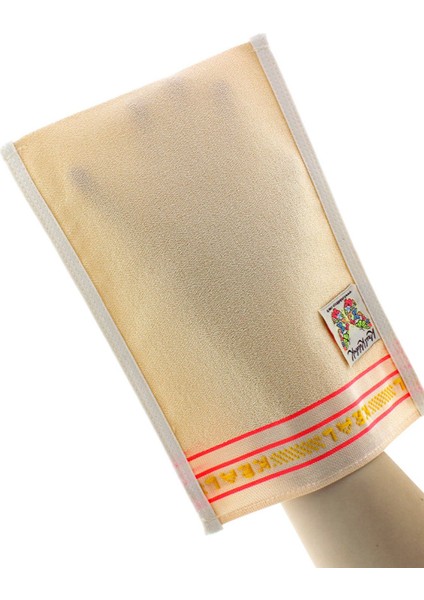 Cosy Krem Kral Kese Süper Kalın Çok Sert Banyo Hamam Gelin Çeyiz Spa Kesesi