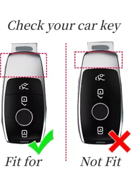 Mercedes A Serisi W177 Siyah-Silver Anahtar Kılıfı modelleri