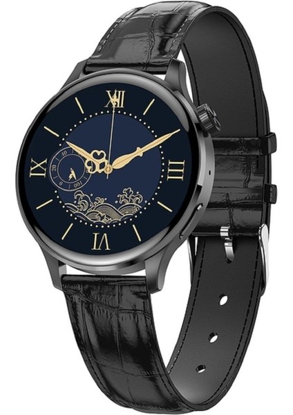 Gt3 Mini 38 mm Watch Akıllı Saat Yuvarlak Akıllı Saat Nfc Özellikli 2 Kordon