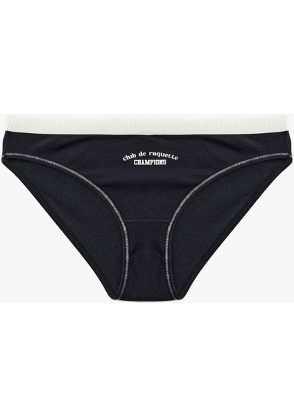 Baskılı Pamuklu Brief Külot