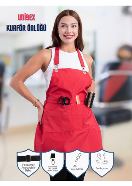 Boya ve Leke Tutmaz, Su Geçirmez Önlük, Master Chef Önlüğü, Çok Amaçlı Önlük, Kuaför Önlüğü, Mutfak Önlüğü, Aşçı Önlüğü