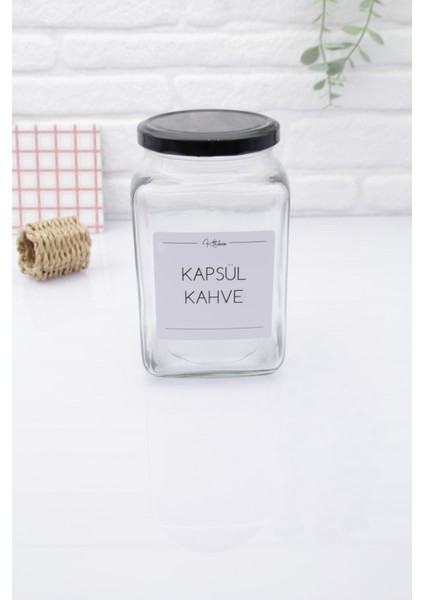 Siyah Kapaklı Cam Saklama Kavanozu, 1000ml, 2'li set, şık ve kullanışlı tasarım fiyatları