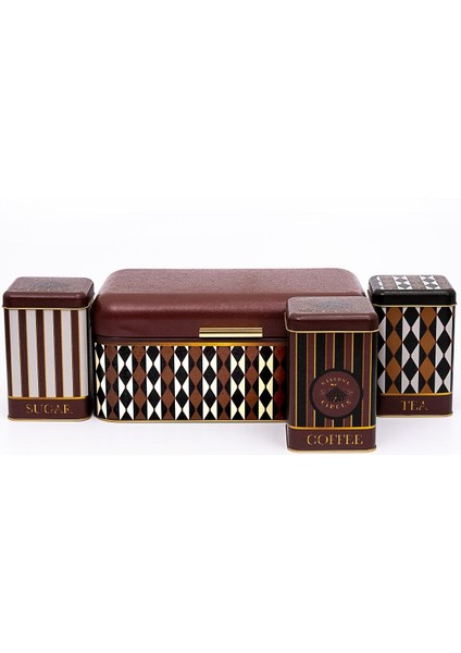 ERB08T8 Menteşeli Ekmek Kutusu 4'lü Set, Circus