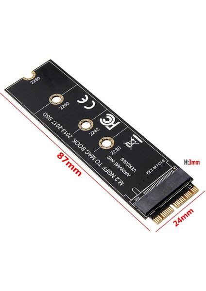 Nvme SSD 2013 macbook SSD Çevirici Nvme SSD 12+16 Pin Çevirici