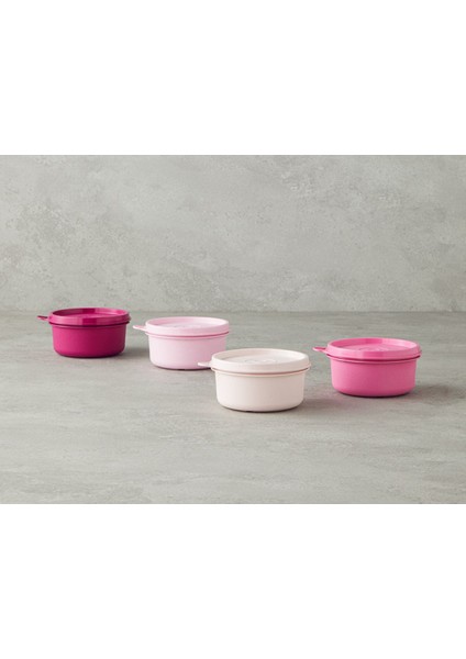 Mini Pembe Plastik Saklama Kabı, Pratik ve Şık Mutfak Gereci, 1 Parça