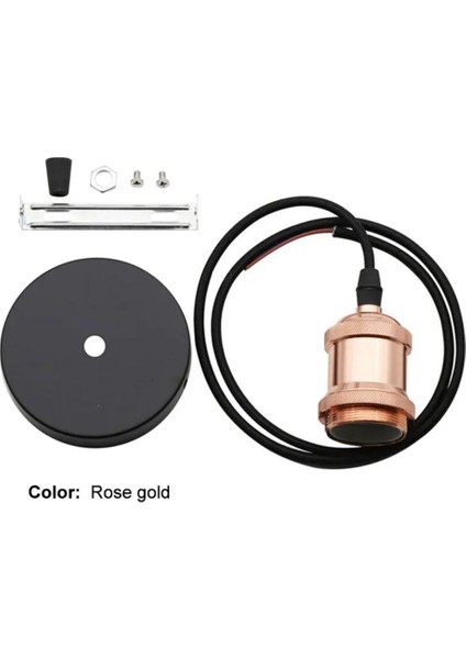 Metal Sarkıt Red Gold Lamba Bakır Retro Aydınlatma Bakır Soket E27 Duy Takımı modelleri
