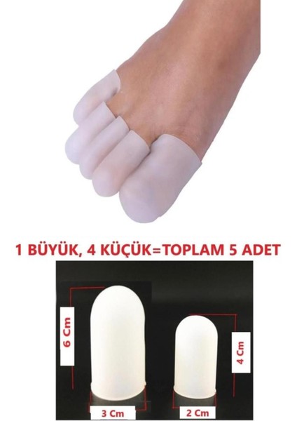 Ayak 5 Parmak Için Parmak Koruyucu Hortum Tüp