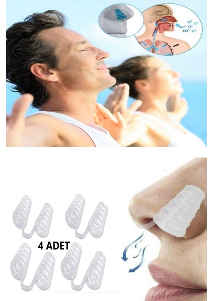 Rahat Nefes Alıp Verme Uyku Azaltıcı Burun Delik Aparatı