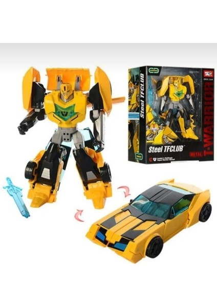Oyuncak Robota Dönüşebilen Transformers Araba Metal Gövde Optimus Prime Bumblebee Grimlock Otobot