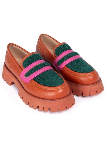 Kürklü Colorblock Ayakkabı