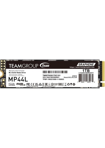<![cdata[team 1tb MP44L TM8FPK001T0C101 5000- 4500MB/S M2 Nvme Gen4 Disk]]>