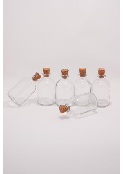 6'lı Mini Cam Şişe Seti, Baharat, Tuz, Yağ için şeffaf, şık ve kullanışlı turuncu ürün fiyatları