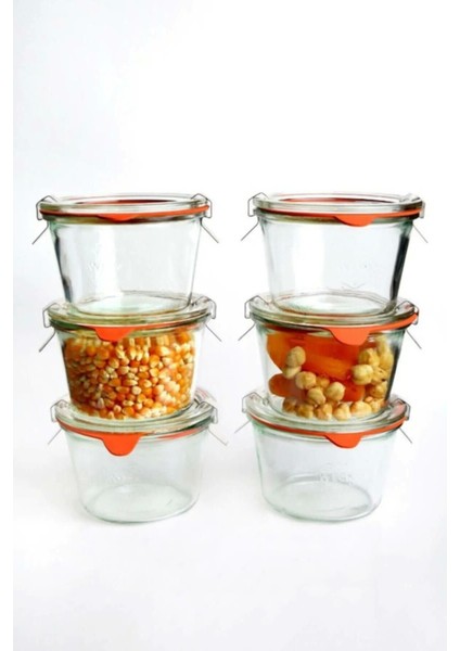 Şık 370 ml Kısa Kavanoz Seti, 6 Adet, Bej Renkli, Pratik ve Kullanışlı Tasarım fiyatları