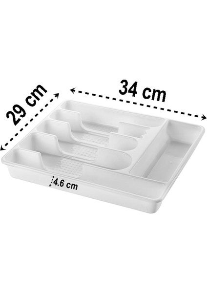 Beyaz 6 Gözlü Plastik Çekmece Düzenleyici 30x34 fiyatları