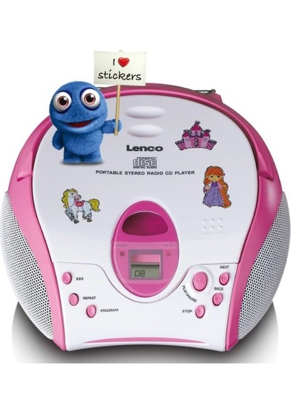 Scd-24pk Kids - Cd Çalarlı Taşınabilir Stereo Fm Radyo - Pembe fiyatları