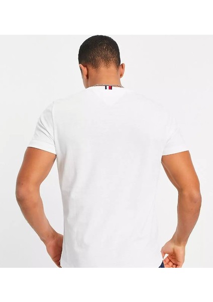 Bisiklet Yaka T-Shirt M-Beyaz