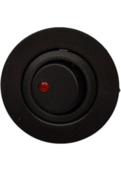 IC-132E Pano Tip Yuvarlak Işıklı Anahtar On-Off 12VOLT Kırmızı