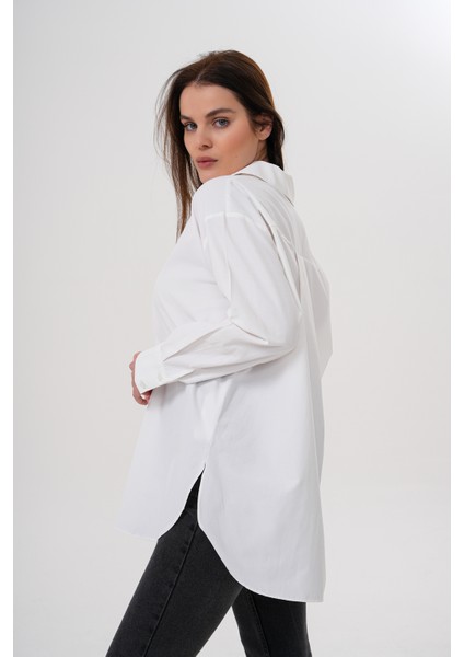 Oversize Kadın Gömlek