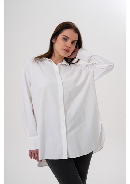 Oversize Kadın Gömlek