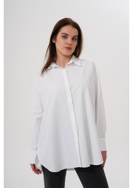 Oversize Kadın Gömlek