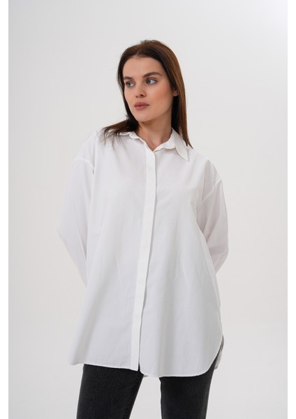 Oversize Kadın Gömlek