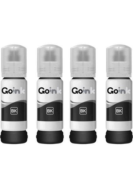 Goink Epson 103 Uyumlu Siyah Mürekkep Seti - 4 x 70ML (Ekonomik Paket)