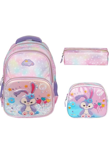 Yeni Sezon Elsa Figürlü Ilkokul Sırt Çantası Beslenme Çantası Kalemlik Üçlü Takım