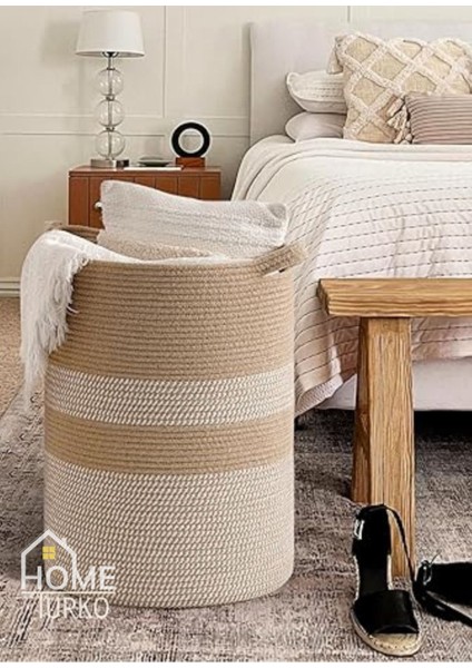 Doğal Jüt Hasır Sepet, Çok Amaçlı ve Şık Depolama, Kırmızı, 20 L fiyatları