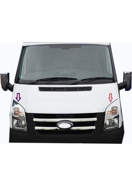 Ford Transit 2003-2013 Krom Far Çerçevesi Paslanmaz Çelik