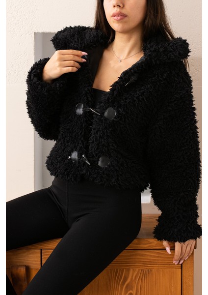 Siyah Fildişi Sheep Ceket