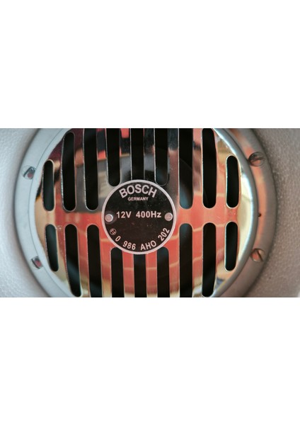 Yüksek Ses Süperton Büyük Kafa Nikelaj Korna 12V 325/400Hz 110DB