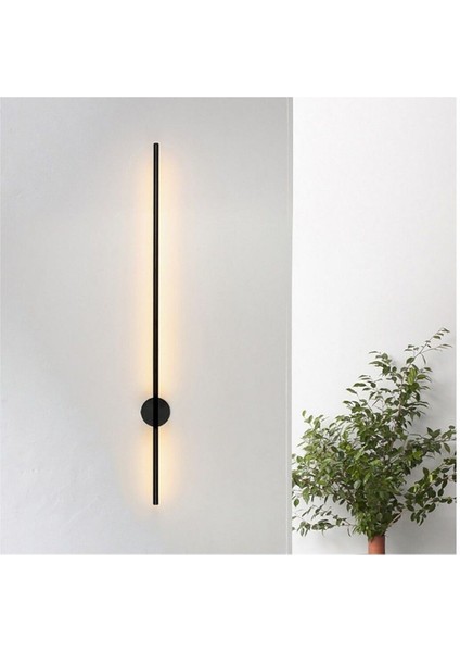 Zr Aydınlatma Antrasit 6500K 70 cm Çubuk Aplik, Duvar Aydınlatması, LED Aplik, Modern Duvar Aplik
