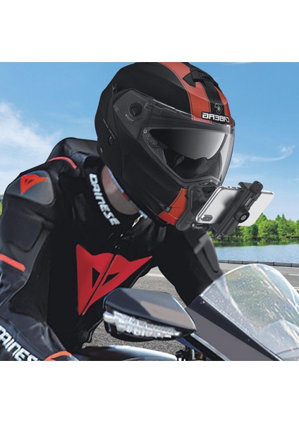 T-96 Motosiklet Telefon Tutucu | Dönebilen Gidon Tipi Sabit ve Güçlü Kavrama Aparatı