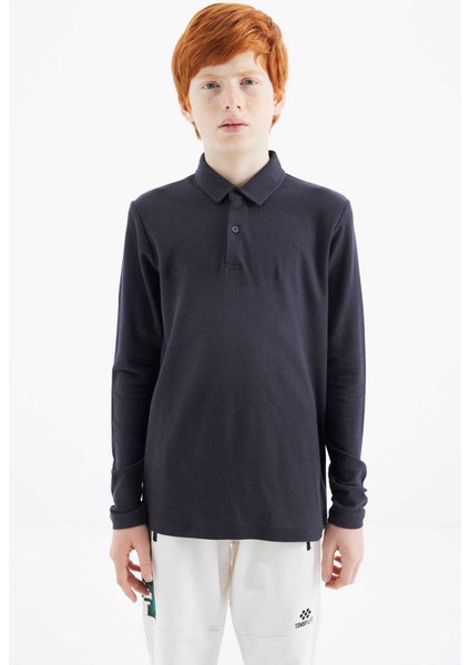 T14EG-11170 Erkek Garson Sweatshirt Polo Yaka