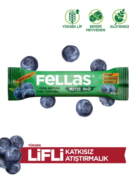 Meyve Bar - Chialı Ve Yaban Mersinli 40 Gr X 12 Adet