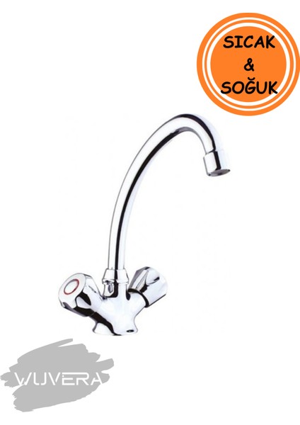 Klasik Çift Çıkışlı Contalı Batarya – Sıcak & Soğuk Su Uyumlu modelleri