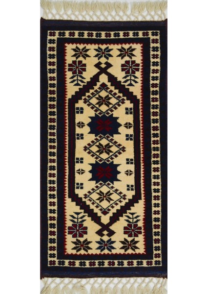 El Dokuma Geleneksel Yağcıbedir Halısı 57 x 117 cm (0.66 M²)