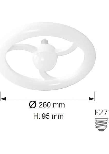 Ledli Simit Ampul 20 W. / Beyaz Işık/E27 Duylu