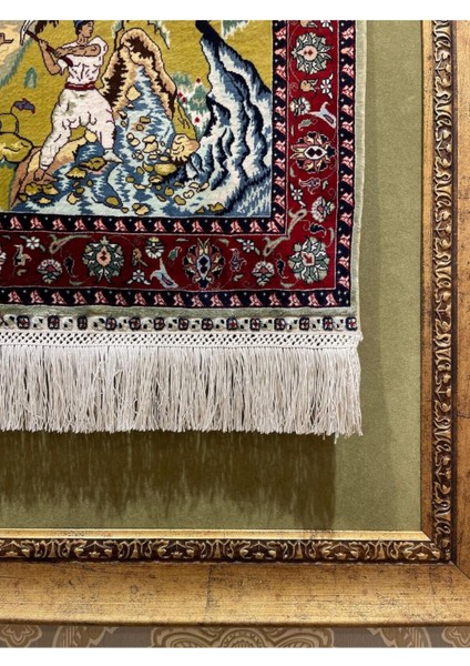 Saf Ipekten El Dokuma Duvar Halısı (32X41 Cm) fiyatları