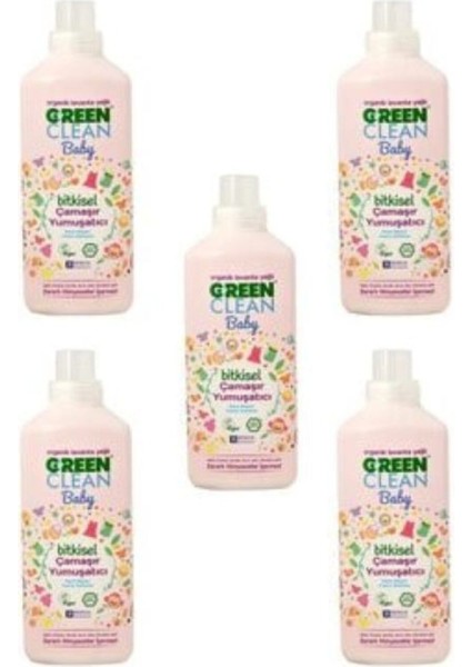 Organik Lavanta Yağlı Baby Çamaşır Yumuşatıcısı 1000 ml 5'li Set