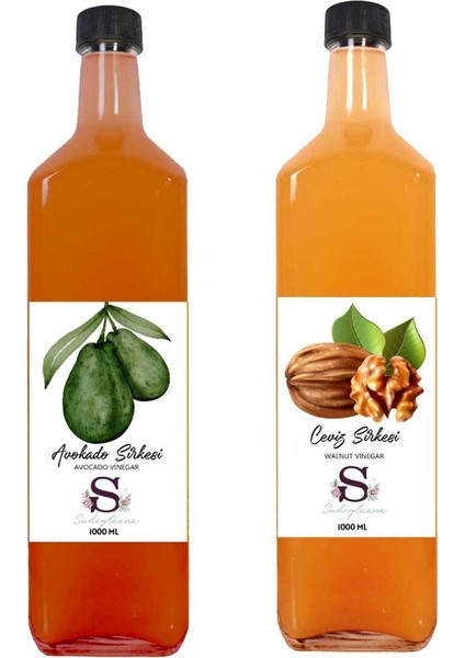 Doğal Avokado Sirkesi 1000 ml - Doğal Ceviz Sirkesi 1000 ml