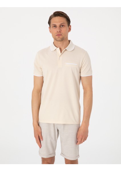 Erkek Bej Slim Fit Tişört 50307562-VR011 modelleri