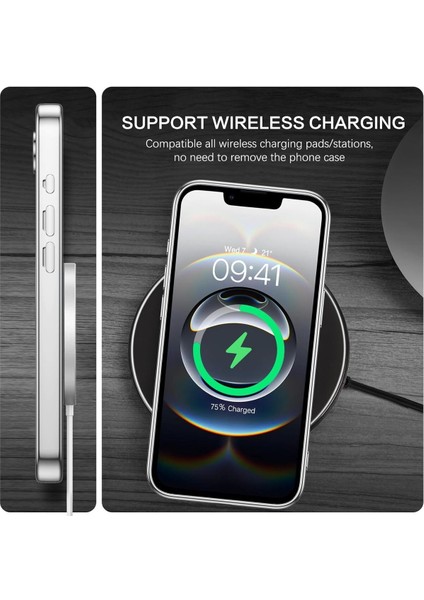 Apple iPhone 16E Kılıf Magsafe Wireless Şarj Destekli Parlak Renkli Lens Korumalı Kapak