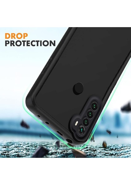Xiaomi Redmi Note 8 Uyumlu Kılıf Kamera Korumalı Yumuşak Dokulu Darbe Emici Bordo Silikon Kapak