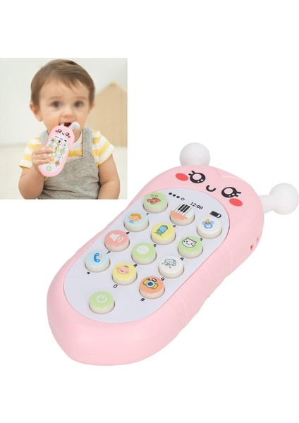 Dayanıklı Plastik Bebek Müzikli Telefon Taşınabilir Bebek Cep Telefonu Oyuncak Bal Arısı Tarzı Pil Dahil Değildir (Kordonlu Pembe) modelleri
