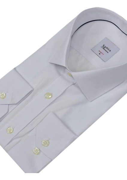 Erkek Slim Fitt Uzun Kol Kulplu Gömlek 2396 BGL-ST04379 fırsatları