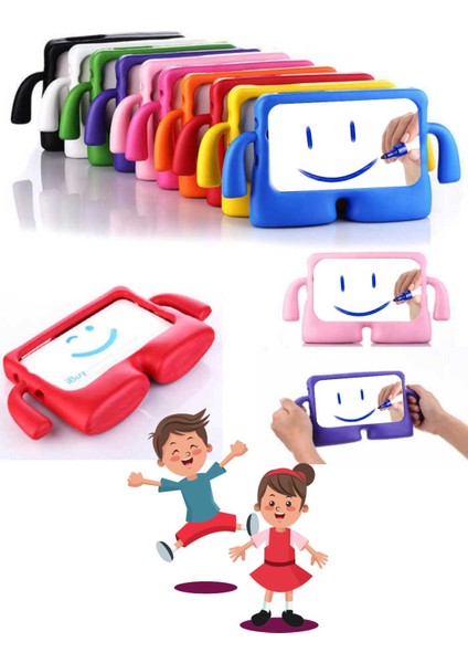 Via S48 Uyumlu Tam Koruma Sağlayan Eğlenceli Karakterli Koko Çocuk Tablet Kılıfı