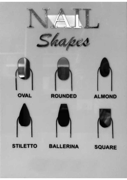 Tırnak Kartelası Pleksi Nail Art Shapes fiyatları