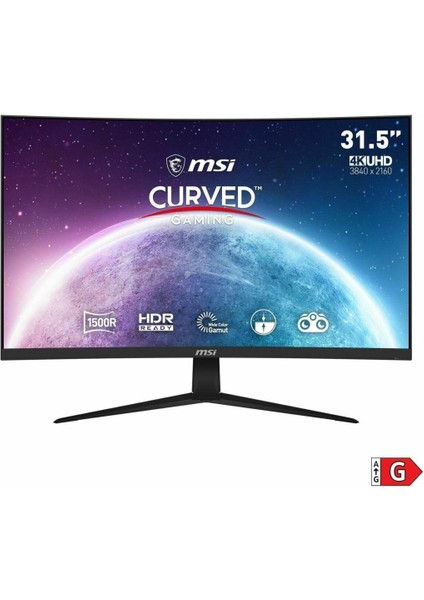 Msı G321CUV 31.5" 4 Ms 4K Curved 60 Hz Oyuncu Monitörü Outlet